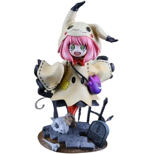 REOZIGN Anya Figur, Halloween-Ersatz, Anya Forger Figur, 22 cm, handgefertigt, PVC, Aktion, Dekoration, Statue, Geschenke von REOZIGN