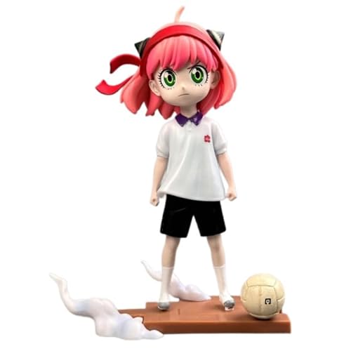 REOZIGN Anya-Figur, Q-Version des Fußballspiels, Anime-Figuren Anya Forger, 18 cm, aus PVC, Statuenmodell, Bürodekoration, Geschenke von REOZIGN