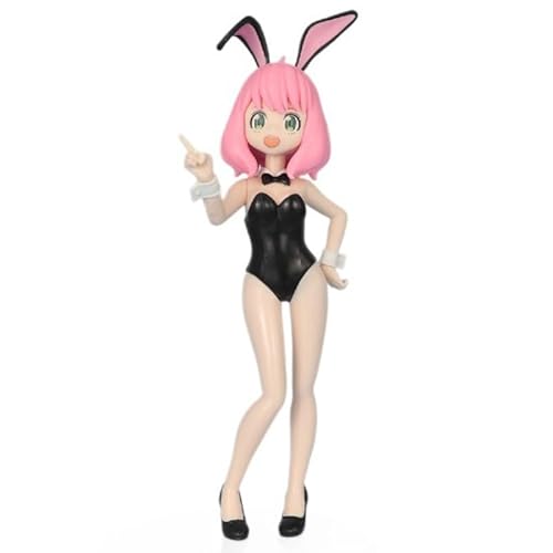 REOZIGN Anya-Figur, stehender Hase, Anya Forger, 21 cm, PVC, Cosplay, Sammlerstück, Geschenk für Anime-Fans von REOZIGN
