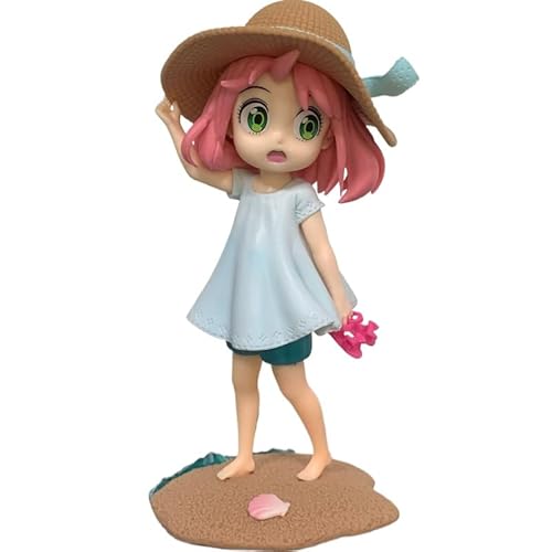 REOZIGN Anya Figure Version Q, Anya Forger Figur, 17 cm, PVC, handgefertigt, Cartoon, Manga, Sammelfigur, Geschenk für Anime-Fans von REOZIGN