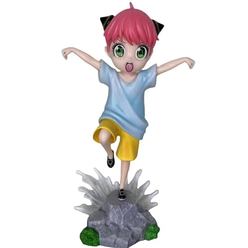 REOZIGN Anya Forger Figur Kung Fu, 20 cm, aus PVC, zum Sammeln, Kunsthandwerk, Geschenk für Anime-Fans (a) von REOZIGN