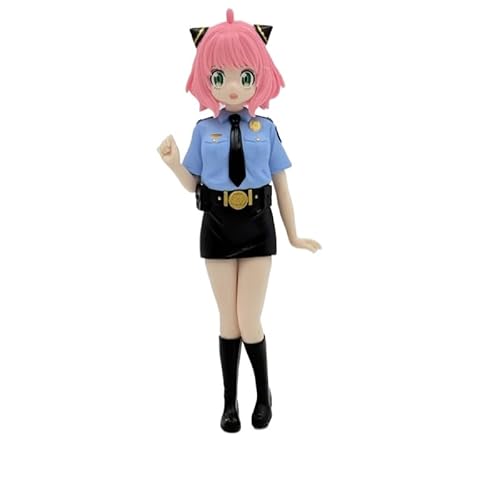 REOZIGN Anya Schmiedefigur, stehend, rosa, kurzes Haar, Anya Schmiedeaktion, 21 cm, handgefertigt, PVC, Dekoration (b) von REOZIGN