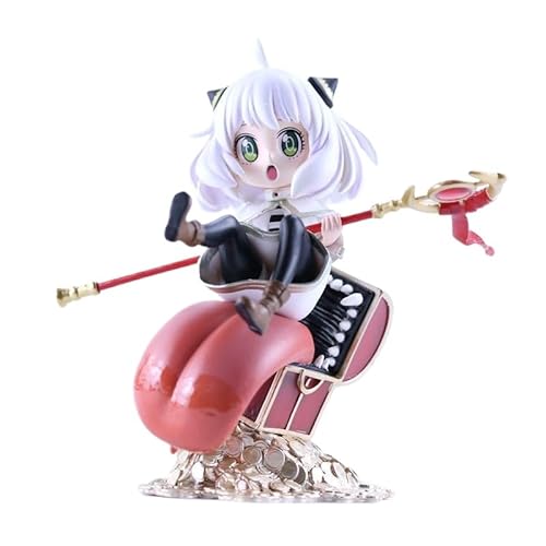 REOZIGN Anya sitzende Figur, Cartoon-Charakter Anya Forger, 17 cm, PVC, handgefertigt, Manga-Spielmodell, zum Sammeln, Geschenk (b) von REOZIGN