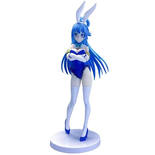 REOZIGN Aqua Figur, Kostüm Blau stehend, Anime Figur Aqua 26 cm, Handgemacht aus PVC, Cartoon-Charakter, Manga, Dekoration, Geschenk zum Basteln von REOZIGN