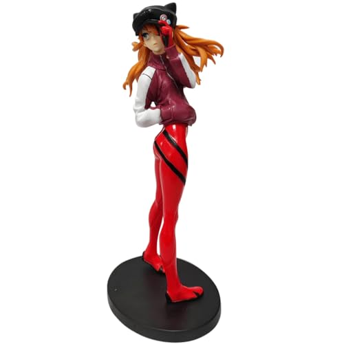 REOZIGN Asuka Langley Soryu Figur, stehend, Asuka-Actionfigur, 24 cm, handgefertigt, aus PVC, Cartoon-Charakter, Geschenk von REOZIGN