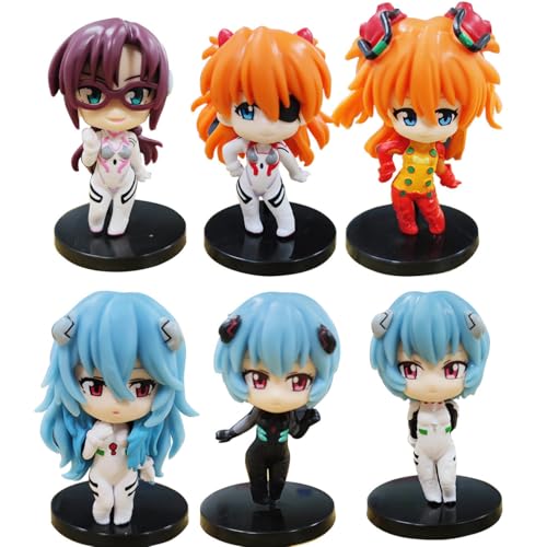 REOZIGN Ayanami Rei, Asuka Langley Soryu, Ehemann Illustrious Figur, 6 Stück, Q Version 9 cm, handgefertigt, PVC, Charaktermodell, Craft Gift REOZIGN Ayanami Rei, Asuka Langley Soryu, Ehemann Illustrious Figur, 6 Stück, Q Version 9 cm, handgefertigt, PVC, Charaktermodell, Craft Gift von REOZIGN