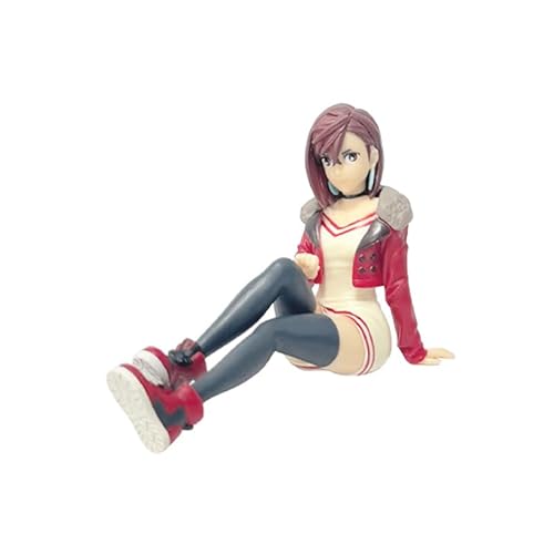 REOZIGN Ayase Momo Figur, roter Mantel, kurzes Haar, Anime-Figur, aus PVC, handgefertigt, Dekoration, Geschenke (a) von REOZIGN
