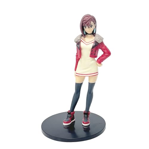 REOZIGN Ayase Momo Figur, roter Mantel, kurzes Haar, Anime-Figur, aus PVC, handgefertigt, Dekoration, Geschenke (c) von REOZIGN
