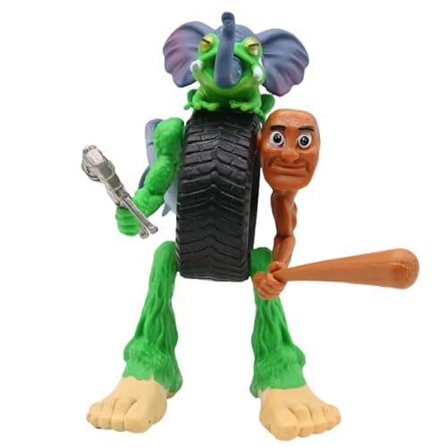 REOZIGN Bobrito Bondito, tralero tralala, lirili larlla Figur, animierte Figuren stehend, 16 cm, handgefertigt, PVC (b) von REOZIGN
