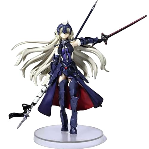 REOZIGN Bogenschützenfigur, Kampffigur mit langer Waffe, Anime-Figuren, 21 cm, PVC-Statuen für Anime-Fans, Geschenke (Schwarz) von REOZIGN
