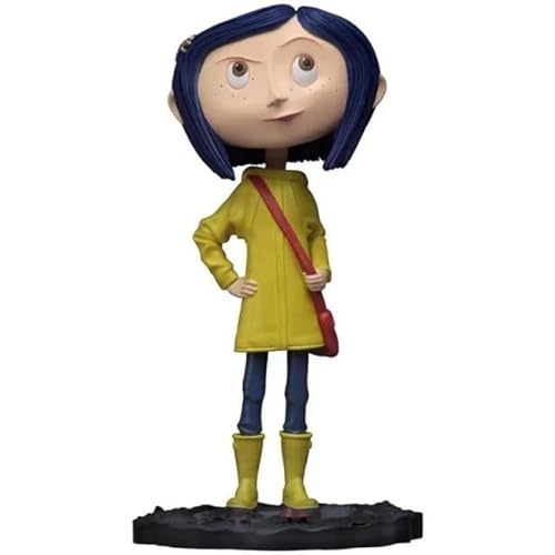 REOZIGN Coraline Figur, stehende Anime-Figuren Koralin, Gelb, beweglich, 18 cm, PVC, Cosplay, Geschenk, Sammlerstück REOZIGN Coraline Figur, stehende Anime-Figuren Koralin, Gelb, beweglich, 18 cm, PVC, Cosplay, Geschenk, Sammlerstück von REOZIGN