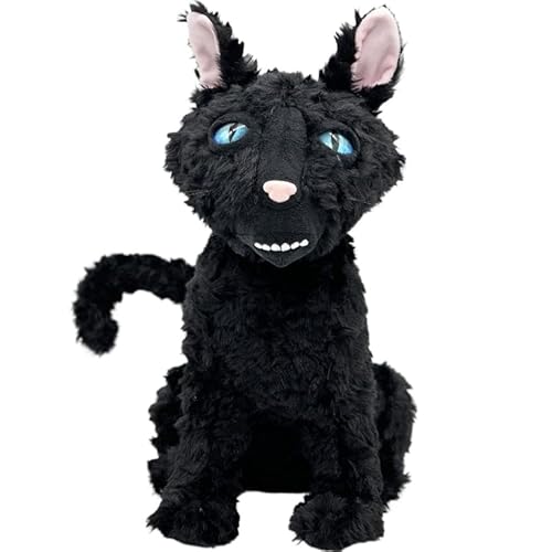 REOZIGN Coraline-Plüsch, Katze, Maus, kurzes Plüsch, handgefertigt, Cartoon-Charakter, Manga, Videospiel, Statue, Sammlerstück, Geschenk zum Basteln (Cat) von REOZIGN
