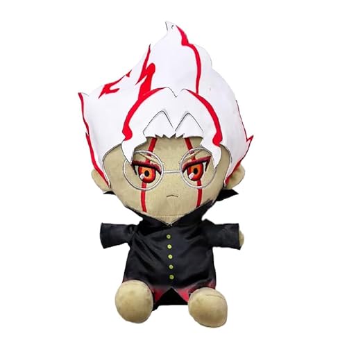 REOZIGN Dandadan Plüschtier, süße kleine Glückskatze, 25 cm, handgefertigt, aus PP-Baumwolle, Spielfigur, Dekoration, Geschenk zum Basteln (c) von REOZIGN