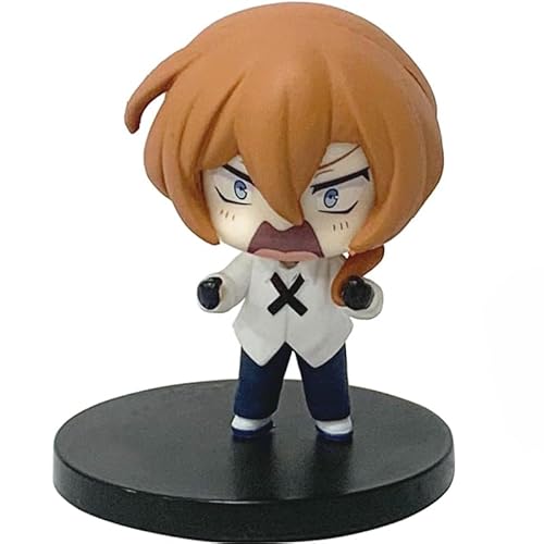 REOZIGN Dazai Osamu Figur, Nakahara Chuuya Figur, Q Version Anime-Figuren, stehend, 8 cm, PVC, Figur, Dekoration, Geschenke (a) von REOZIGN