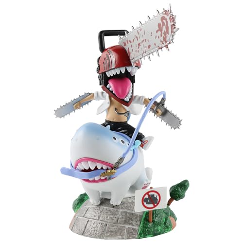 REOZIGN Denji-Figur, Hai-Reiten, Actionfiguren Denji 24 cm, Figuren aus PVC, Sammlerstücke, Souvenirs für Anime-Fans, Geschenke von REOZIGN