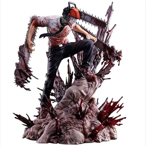 REOZIGN Denji Figur Gewaltsamer Kampf 26 cm PVC Cosplay Modell Sammelfigur Geschenk für Anime Fans von REOZIGN