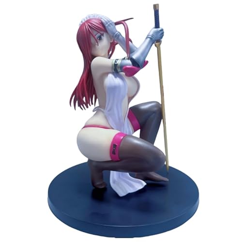 REOZIGN Erza Scarlet Hockende Figur, 20 cm, aus PVC, handgefertigt, Cartoon, Manga, Videospiel, Charaktermodell, Sammlung, Geschenk zum Basteln von REOZIGN