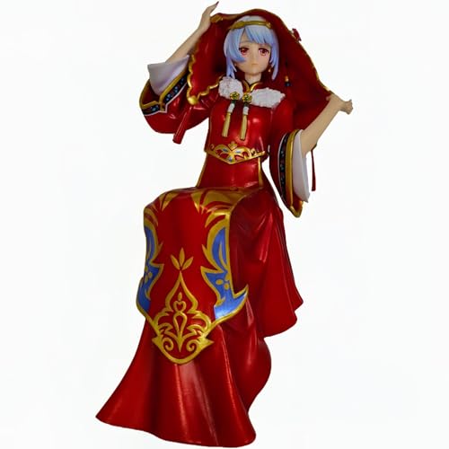 REOZIGN Figur 33, rotes Hochzeitskleid, Hijab, Actionfiguren 17 cm, Cosplay, handgefertigt, aus PVC, Souvenir für Anime-Fans REOZIGN Figur 33, rotes Hochzeitskleid, Hijab, Actionfiguren 17 cm, Cosplay, handgefertigt, aus PVC, Souvenir für Anime-Fans von REOZIGN