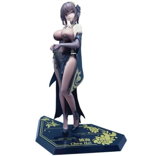 REOZIGN Figur Chen Hai, Cheongsam, Schwarz, Cartoon-Figur Chen Hai, 26 cm, handgefertigt, aus PVC, Spielmodell, Dekoration, Bastelgeschenk REOZIGN Figur Chen Hai, Cheongsam, Schwarz, Cartoon-Figur Chen Hai, 26 cm, handgefertigt, aus PVC, Spielmodell, Dekoration, Bastelgeschenk von REOZIGN