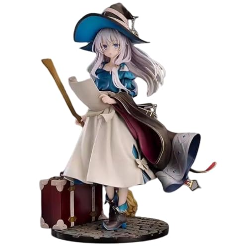 REOZIGN Figur Elaina, Hexe mit magischem Besen, stehend, Actionfiguren Elaina 25 cm aus PVC, Sammlerstücke, Handwerk, Souvenirs, Geschenke von REOZIGN