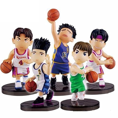 REOZIGN Figur Hanamichi Sakuragi, Rukawa Kaede, bunte Basketballuniformen, Q-Version, 6 cm, handgefertigt, Souvenirs von REOZIGN