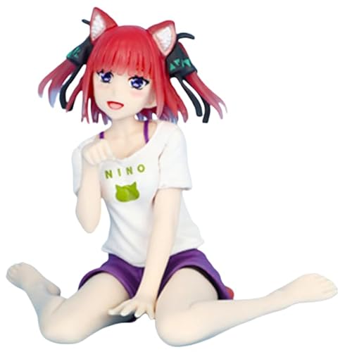 REOZIGN Figur Ichika Nakano, Nino, Miku Nakano, Yotsuba, Itsuki, sitzende Anime-Figuren, 11 cm, Modell für Büro, Geschenke (d) von REOZIGN