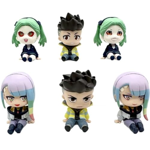 REOZIGN Figur Rafal Jaki, Rebekka und Lucyna Kushinada, 6 sitzende Figuren, Version Q, 6 cm, Spielfiguren, Schreibtischdekoration, Geschenke von REOZIGN