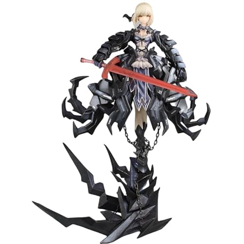 REOZIGN Figur Sabre, Anime-Figur mit schwarzem Schwert, 33 cm, aus PVC, Cosplay, Handwerk, Geschenk für Anime-Fans REOZIGN Figur Sabre, Anime-Figur mit schwarzem Schwert, 33 cm, aus PVC, Cosplay, Handwerk, Geschenk für Anime-Fans von REOZIGN