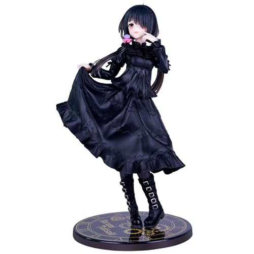 REOZIGN Figur Tokisaki Kurumi, langes Kleid, schwarz, 20 cm, PVC, Cosplay-Figur, Sammlermodell, Handwerk, Geschenk für Anime-Fans REOZIGN Figur Tokisaki Kurumi, langes Kleid, schwarz, 20 cm, PVC, Cosplay-Figur, Sammlermodell, Handwerk, Geschenk für Anime-Fans von REOZIGN
