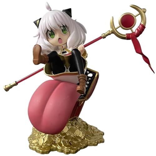 REOZIGN Figur Xanya, sitzend, Anya Forger Actionfiguren, 19 cm, Cosplay, Cosplay, Statuen, PVC, Sammlerstück, für Anime-Fans, Geschenke (weiß) von REOZIGN