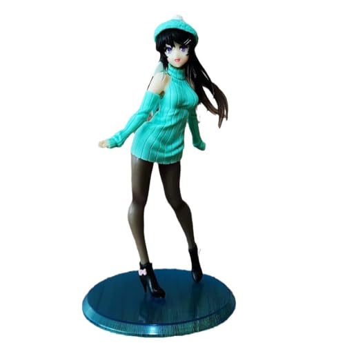 REOZIGN Figur Xsakurajima Mai, grüner Hutmacher Sakurajima Mai, Anime-Figuren, 20 cm, Spielfigurenspiel, Büromodell REOZIGN Figur Xsakurajima Mai, grüner Hutmacher Sakurajima Mai, Anime-Figuren, 20 cm, Spielfigurenspiel, Büromodell von REOZIGN