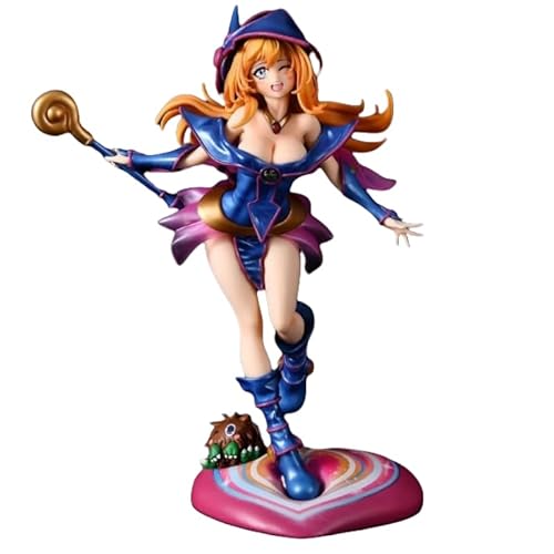REOZIGN Figur eines Zauberers, schwarz, Magier, stehend, Magier, dunkel, Mädchen, 28 cm, handgefertigt, PVC, Dekoration, Geschenk von REOZIGN