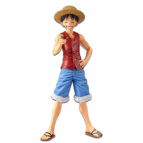 REOZIGN Figuren One Piece, Luffy, Ace, Sabo Figure Statue 20 cm / 7,9 Zoll Action Figure Cartoon Puppe Spielzeug Anime Collection Dekoration Anime Fans (Luffy) von REOZIGN