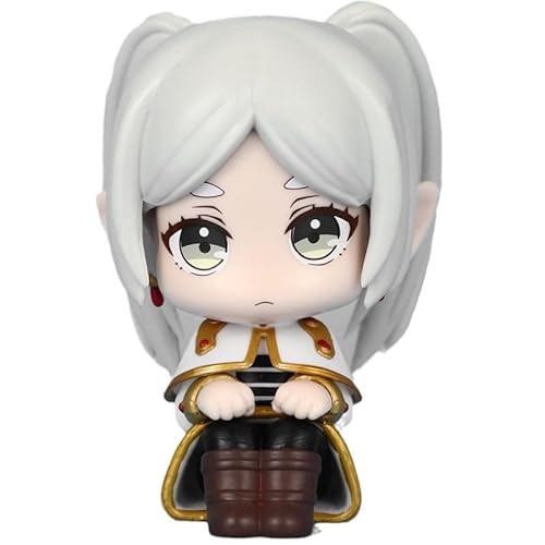 REOZIGN Frierenfigur, Version Q, sitzend, doppelter Pferdeschwanz, Frierenfigur, 12 cm, handgefertigt, Cosplay, aus PVC, Sammlerstück REOZIGN Frierenfigur, Version Q, sitzend, doppelter Pferdeschwanz, Frierenfigur, 12 cm, handgefertigt, Cosplay, aus PVC, Sammlerstück von REOZIGN