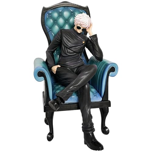 REOZIGN Geto Suguru, Geto Suguru, Sitzendes Sofa, Anime-Figuren, 23 cm, Statuenspielfigur, Schreibtischdekoration, Handwerk, Geschenke (a) von REOZIGN