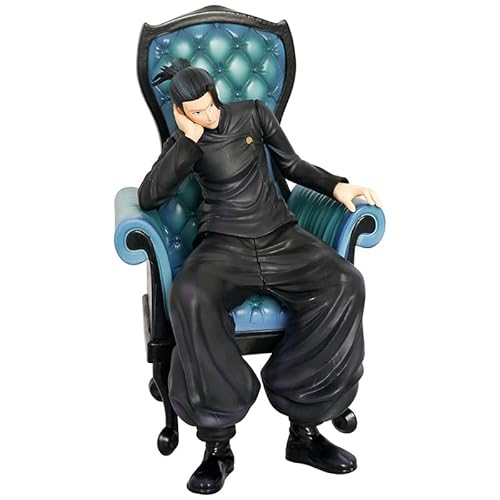 REOZIGN Geto Suguru, Geto Suguru, Sitzendes Sofa, Anime-Figuren, 23 cm, Statuenspielfigur, Schreibtischdekoration, Handwerk, Geschenke (b) von REOZIGN