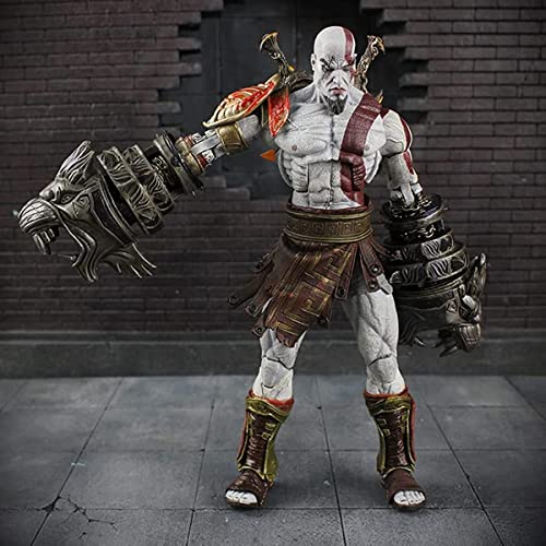REOZIGN God of War Figuren, Kratos Figur, Statue, 18 cm, Ultimate Kratos Figur PVC Anime Game Character Model für Anime Fans von REOZIGN