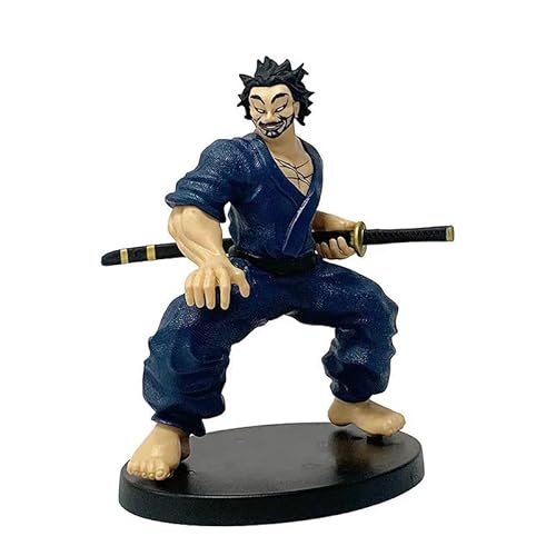 REOZIGN Hanma Yujirō Figur, Musashi Miyamoto Figur, stehende Kampffigur, handgefertigt aus PVC, Cartoon-Charakter, Geschenk (b) von REOZIGN