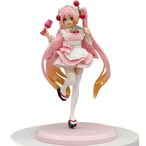 REOZIGN Hatsune Figur, 19 cm, Cartoon-Figur, Hatsune, aus PVC, handgefertigt, Modell-Spielfigur, Manga, Geschenk von REOZIGN