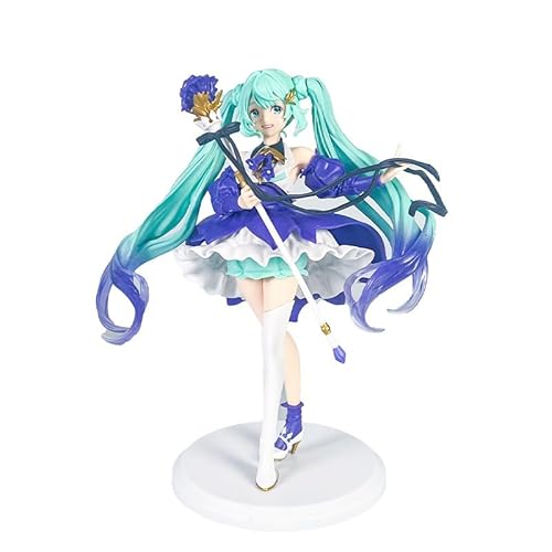 REOZIGN Hatsune Figur, Bauhinia Standing Hatsune Action-Figuren, 22 cm, PVC, Anime-Charakter, handgefertigt, Status-Dekoration von REOZIGN