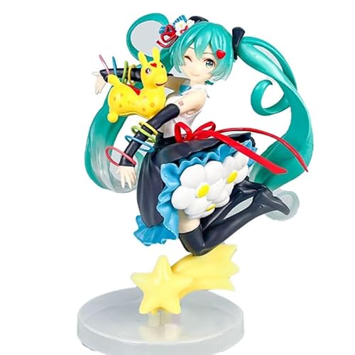 REOZIGN Hatsune Figur, Hüpfpferd, bewegliche Figur 20 cm, handgefertigt, PVC, Manga-Spielfigur, Statue, Sammlerstück, Geschenk zum Basteln REOZIGN Hatsune Figur, Hüpfpferd, bewegliche Figur 20 cm, handgefertigt, PVC, Manga-Spielfigur, Statue, Sammlerstück, Geschenk zum Basteln von REOZIGN