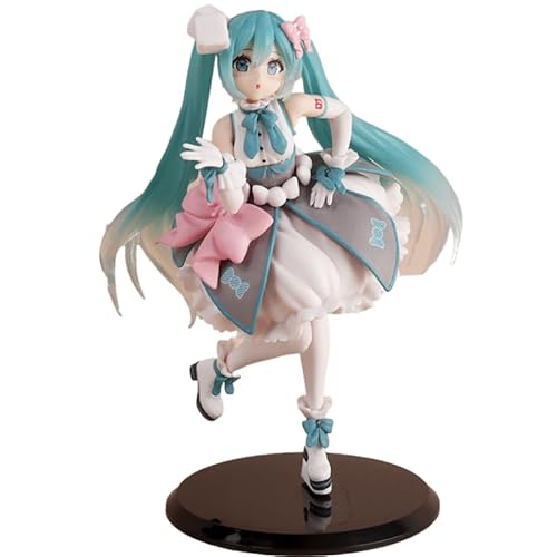 REOZIGN Hatsune Figur, Stehender Lolita-Rock, Hatsune Anime-Figur, 20 cm, Spielfigur, Statuenmodell, Handwerk, Schreibtischdekoration, Geschenke von REOZIGN