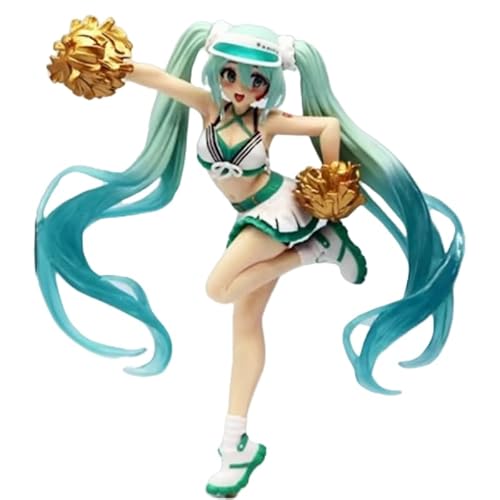 REOZIGN Hatsune Figur Springende Cheerleader-Figur, Hatsune Figur, 19 cm, PVC, Action-Modell, Dekoration, Geschenke von REOZIGN