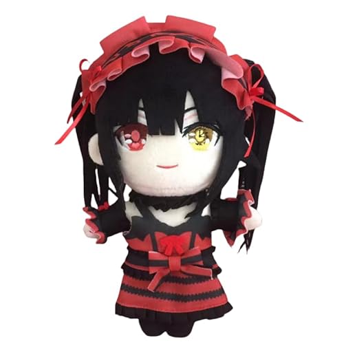 REOZIGN Himekawa Yoshino Plüschtier, Tokisaki Kurumi, Version Q, kurze Plüschpuppe, 20 cm, Statuenmodell, Bürodekoration, Geschenke (a) von REOZIGN