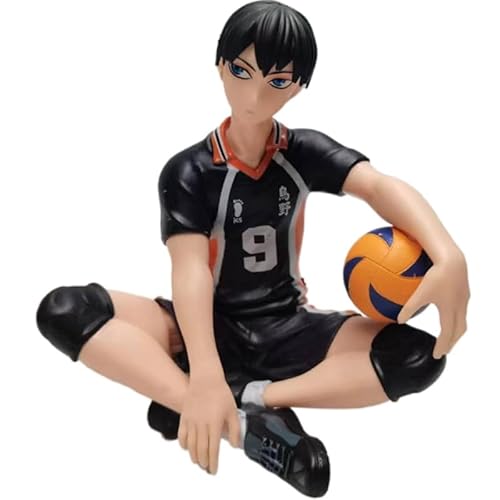REOZIGN Hinata Shoyo Figur, Kageyama Tobio, sitzende Basketballuniform, Anime-Figur, 11 cm, handgefertigtes PVC-Modell, handgefertigtes Geschenk (b) von REOZIGN