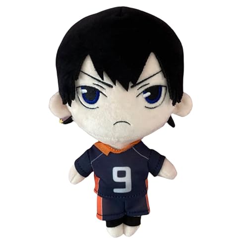 REOZIGN Hinata Shoyo Plüschtier, Kageyama Tobio, Tsukishima Kei, Version Q, Stehende Puppen, 20 cm, PP-Baumwolle, handgefertigte Erinnerungen, Anime-Geschenke (b) von REOZIGN