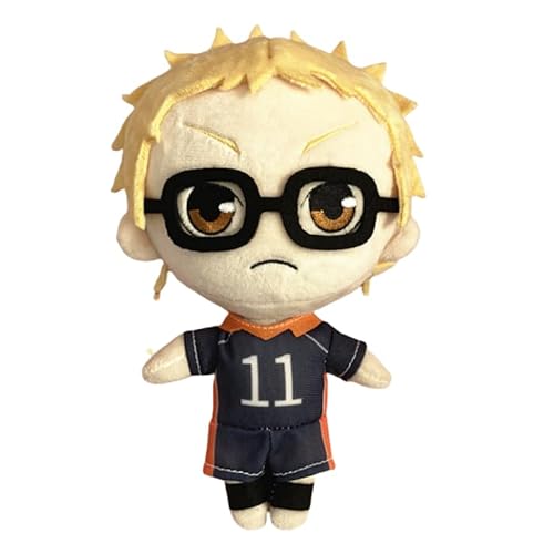 REOZIGN Hinata Shoyo Plüschtier, Kageyama Tobio, Tsukishima Kei, Version Q, Stehende Puppen, 20 cm, PP-Baumwolle, handgefertigte Erinnerungen, Anime-Geschenke (c) von REOZIGN