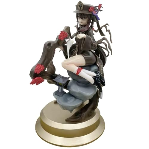REOZIGN Hutao Figur, sitzende Hutao Figur, 22 cm, aus PVC, für Cosplay, Sammlerstücke, Souvenirs, Geschenke für Anime-Fans von REOZIGN