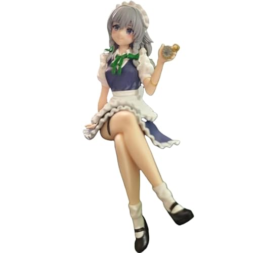 REOZIGN Izayoi Sakuya Figur, Dienstmädchen-Kostüm, sitzende Figur, Izayoi Sakuya, 14 cm, PVC, Actionfigur, Dekoration, Geschenke REOZIGN Izayoi Sakuya Figur, Dienstmädchen-Kostüm, sitzende Figur, Izayoi Sakuya, 14 cm, PVC, Actionfigur, Dekoration, Geschenke von REOZIGN