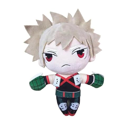 REOZIGN Izuku Midoriya, Katsuki Bakugo, Shoto Todoroki Plüsch, Q Version stehend, Figuren, 20 cm, Modell Handwerk, Geschenk für Anime-Fans (a) von REOZIGN